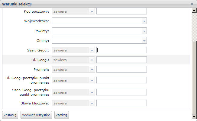 warunki selekcji_jednostek