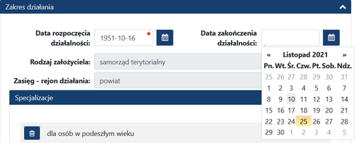 Zamykanie jednostki data